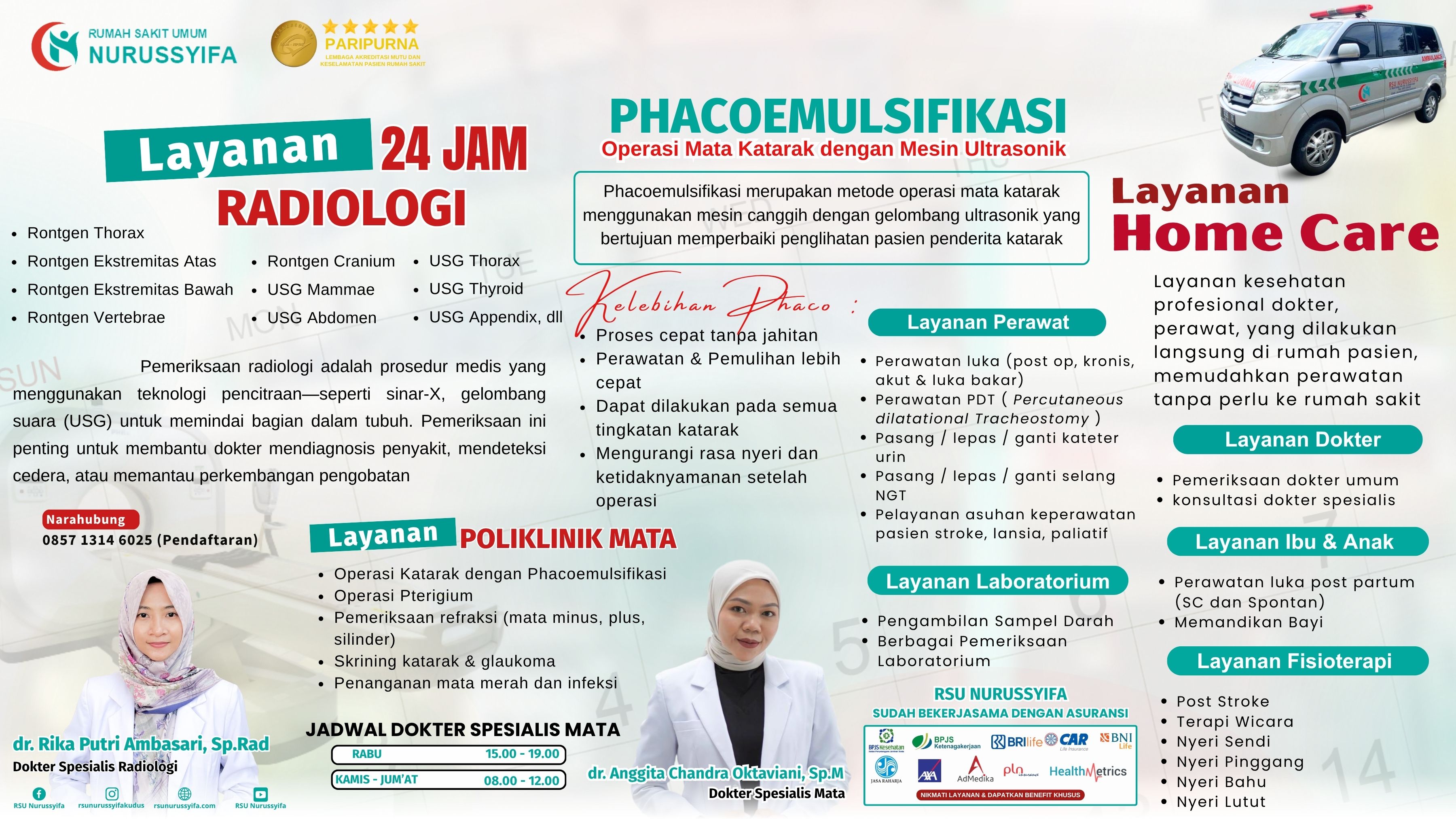 RSU Nurussyifa Hadirkan Layanan Kesehatan Unggulan: Radiologi 24 Jam, Operasi Katarak Modern, hingga Home Care Kudus